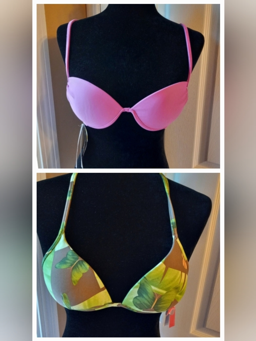 2 Cia Maritima Brazilian Bikini Swim Tops Size Medium